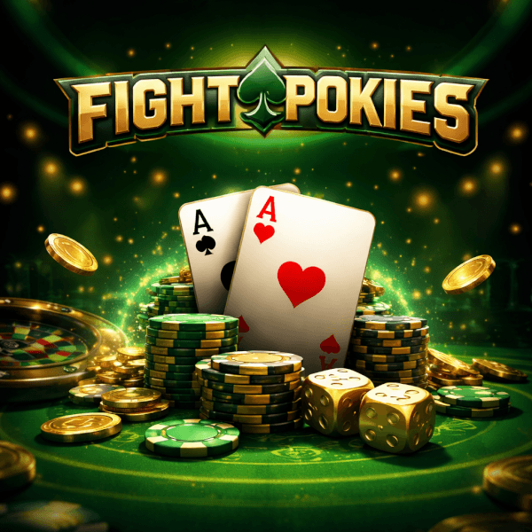 FightPokies game showcase image highlighting a wide selection of online casino titles and immersive play styles